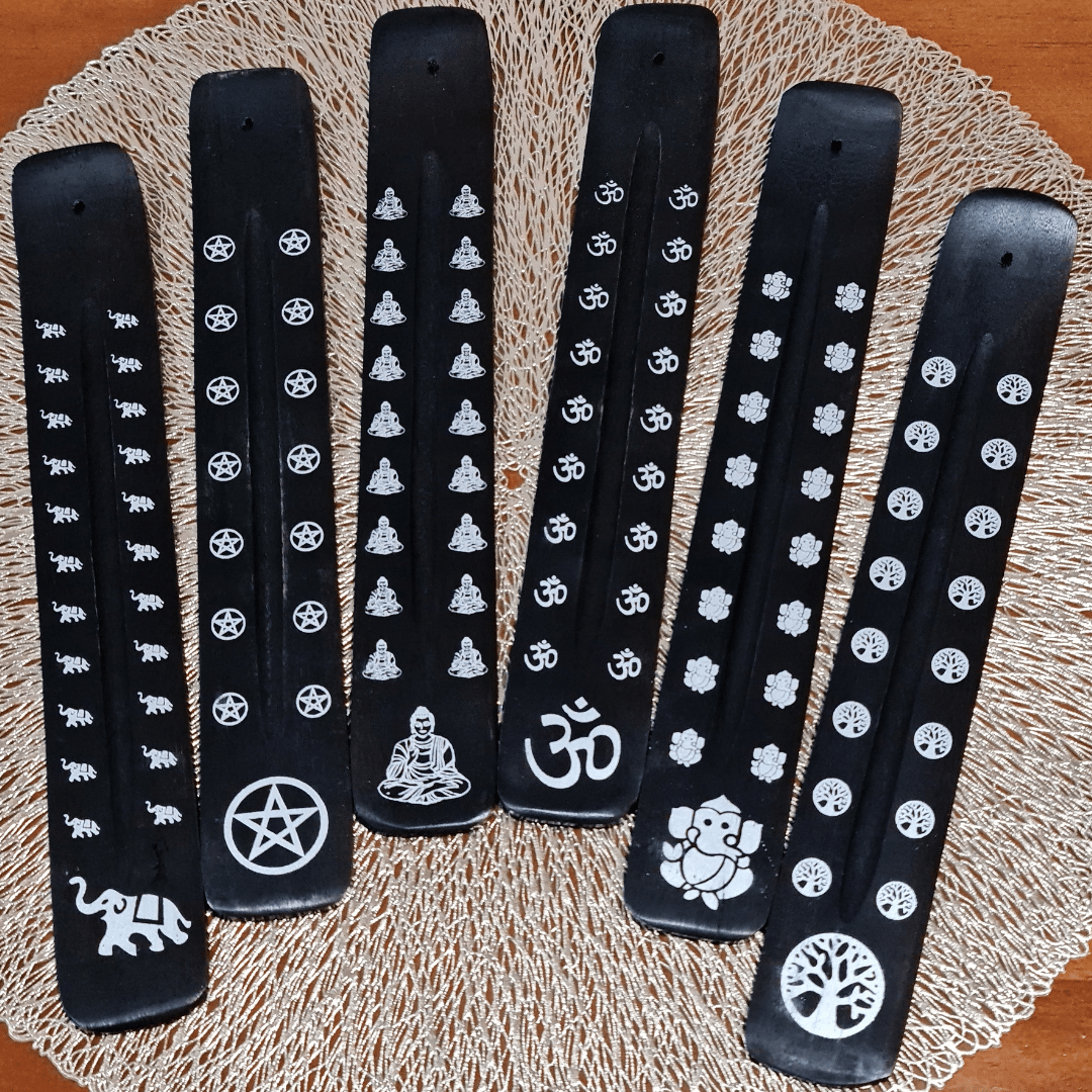Black Timber Incense Holder